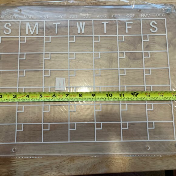 Clear Magnetic Acrylic Dry Erase Board - New w/ Markers & Eraser - Picture 7 of 10